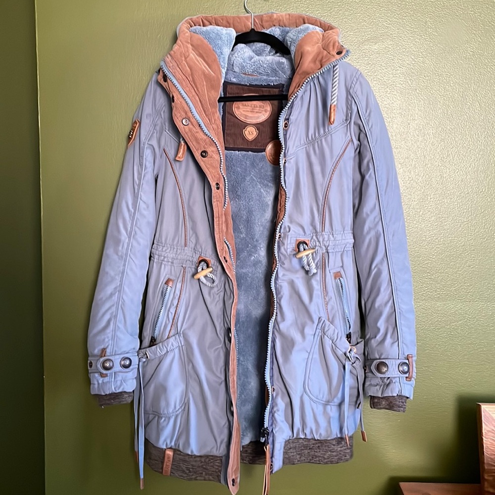 Naketano blue winter hiking jacket